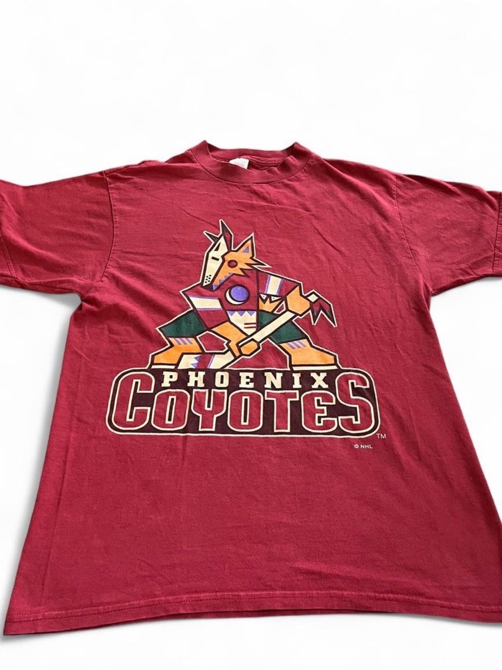 Vintage 90s Logo 7 Phoenix Coyotes Hockey T Shirt Men’s Size M